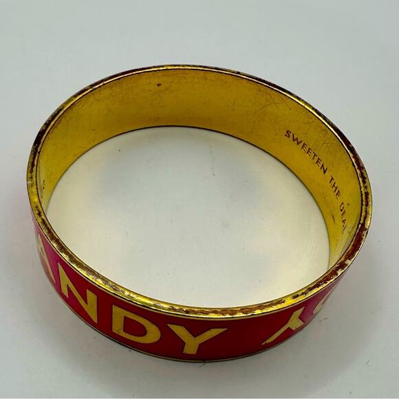 kate spade ARM CANDY Bracelet Pink Gold Bangle Preppy Retro Summer - Picture 13 of 14